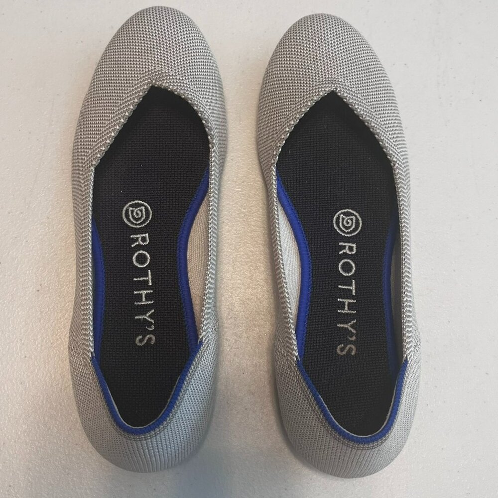 ROTHY'S "The Flat" Women's Gray Flats Size 6 1/2